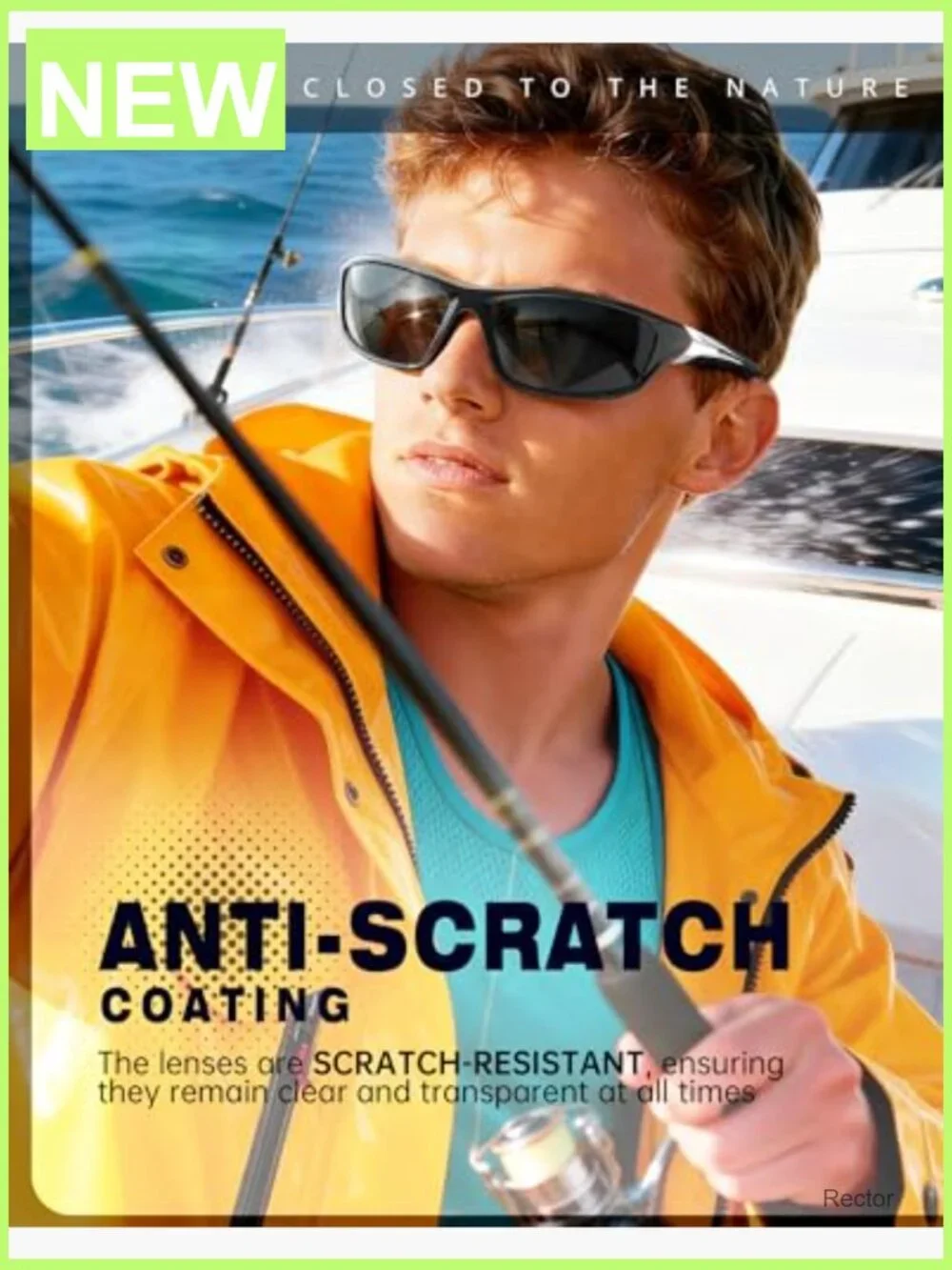 4 Pack Polarized Sports Sunglasses UV Protection for Men Fishing Cycling